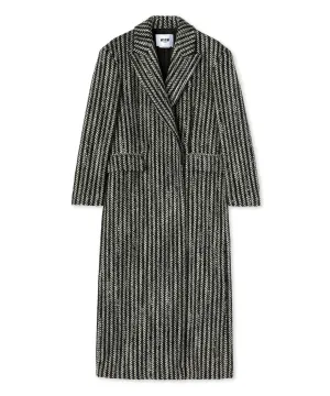 Blended wool "Herringbone Wool felt" coat