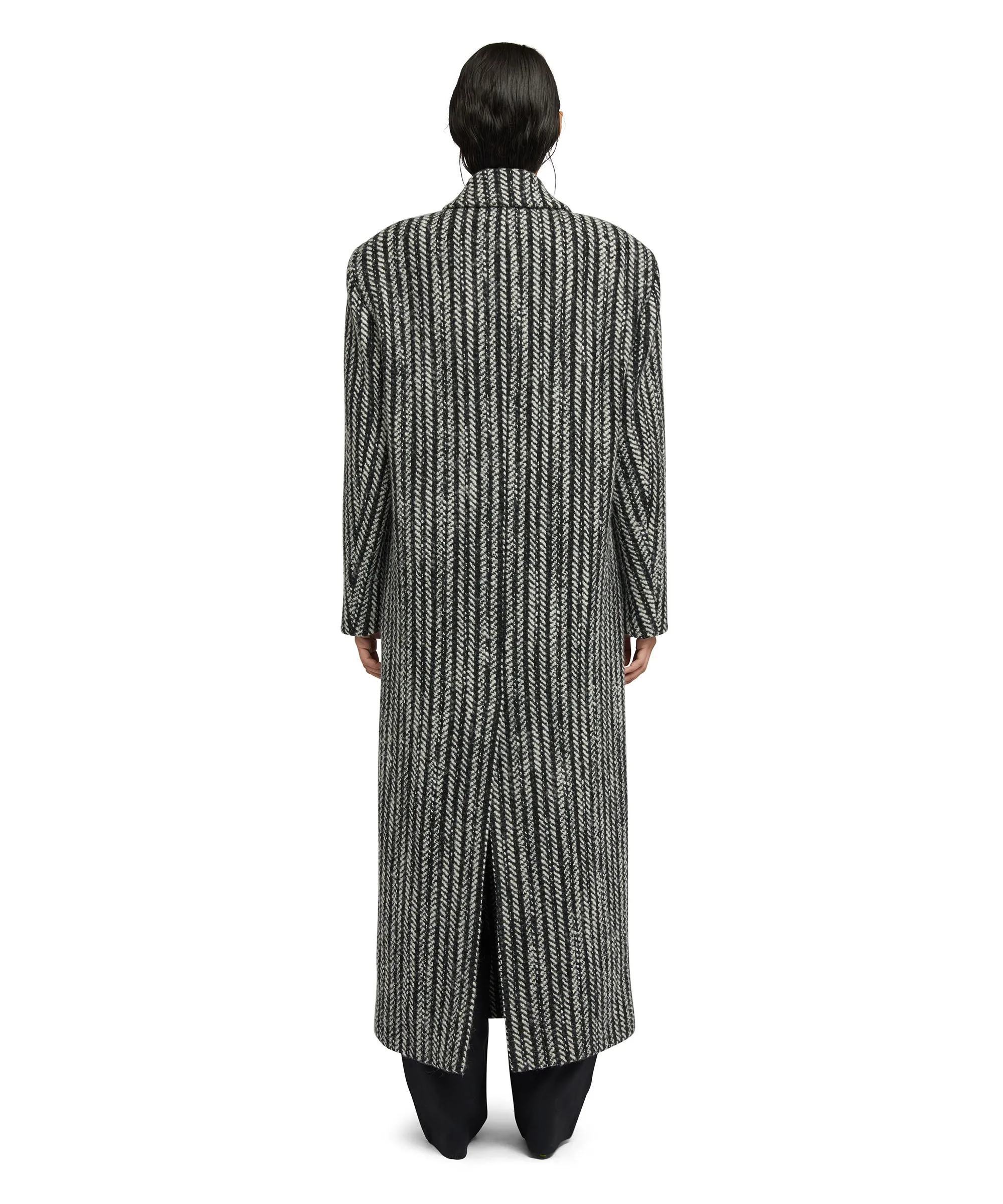 Blended wool "Herringbone Wool felt" coat