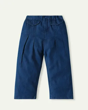 Blue Wide Leg Jeans