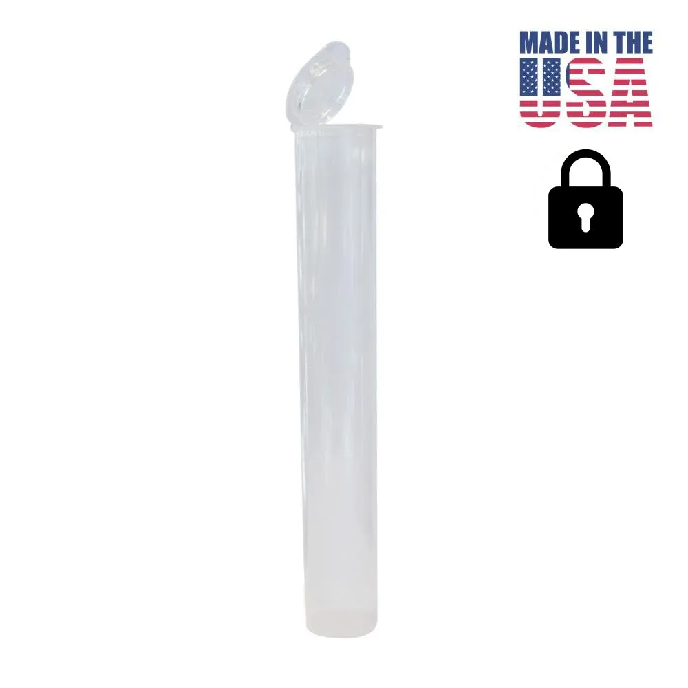 Blunt Tube 116mm - Made in USA - Black, White or Clear (Various Counts)