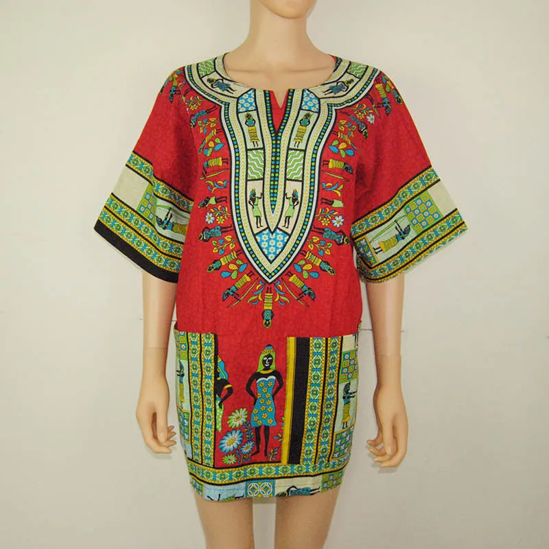 Boho Women Autumn Tunic Dress Hippie Punk Traditional Dashiki Top Shirt Dresses for African Clothing Plus Size 10744