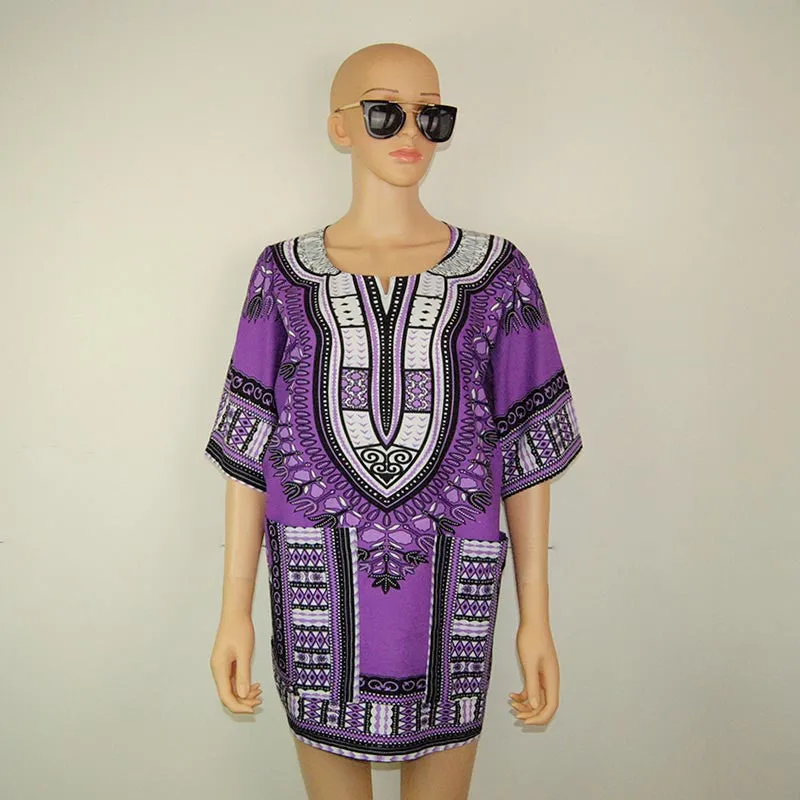 Boho Women Autumn Tunic Dress Hippie Punk Traditional Dashiki Top Shirt Dresses for African Clothing Plus Size 10744