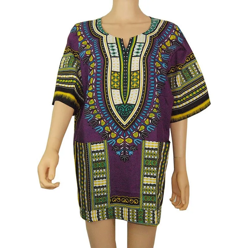 Boho Women Autumn Tunic Dress Hippie Punk Traditional Dashiki Top Shirt Dresses for African Clothing Plus Size 10744