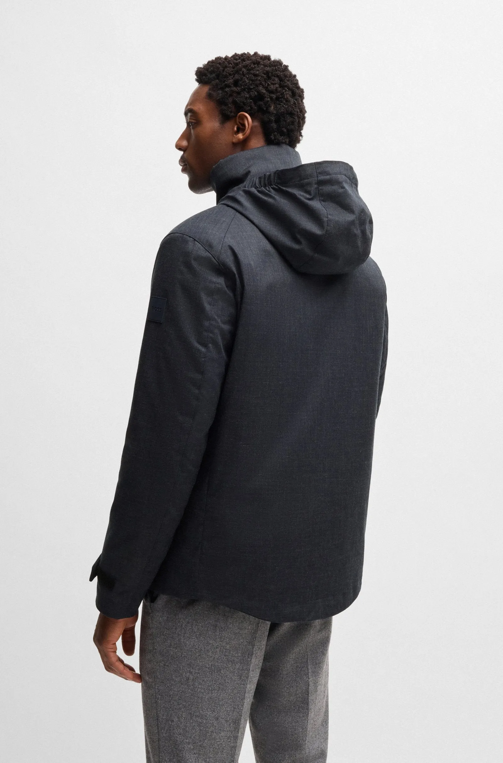 BOSS Casual Jackets Slim Fit in Polyetser Mix - P-CRANMER 10266073 01-50524227