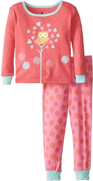 Brand new with tags! Petit Lem Baby Girls' 2 Piece Sleep Set Owl, 12 Months! Retails $50 
