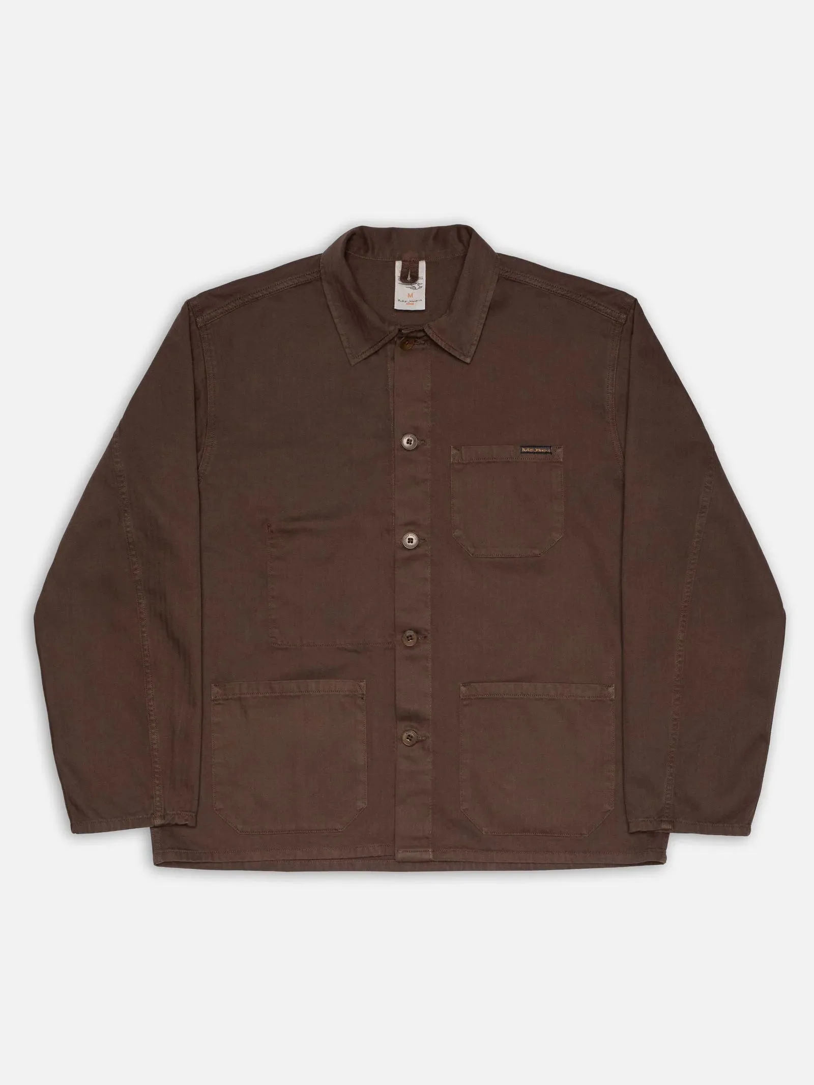 Buddy herringbone chore jacket in walnut