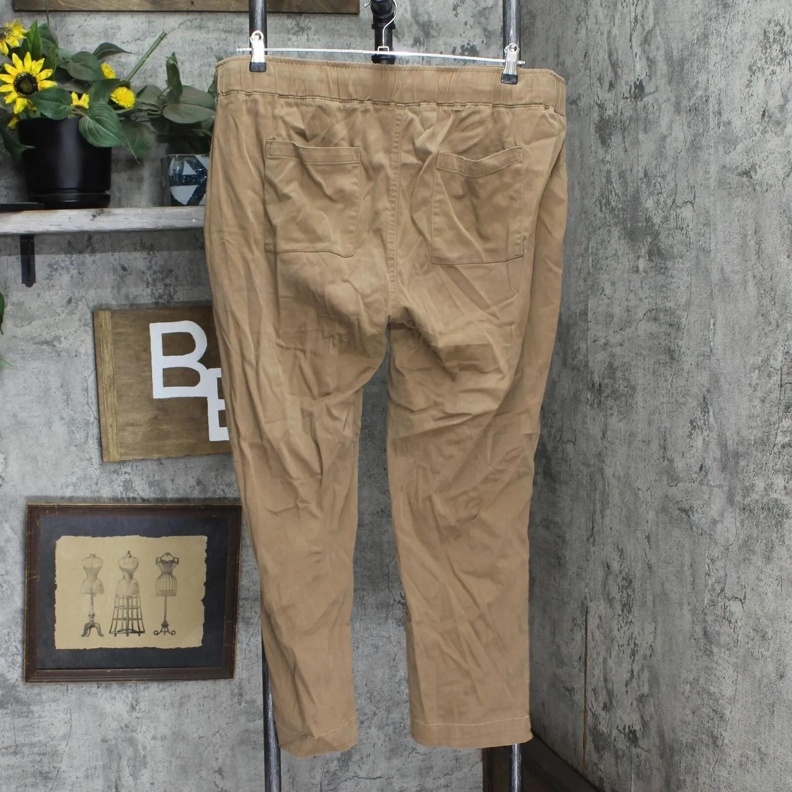 Buffalo Womens Soft Tencel Pull On Pants 1753632 Brown XL
