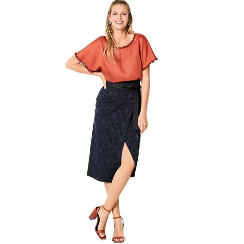 Burda Pattern 6204 Misses' Pull-On Tops (34-44)
