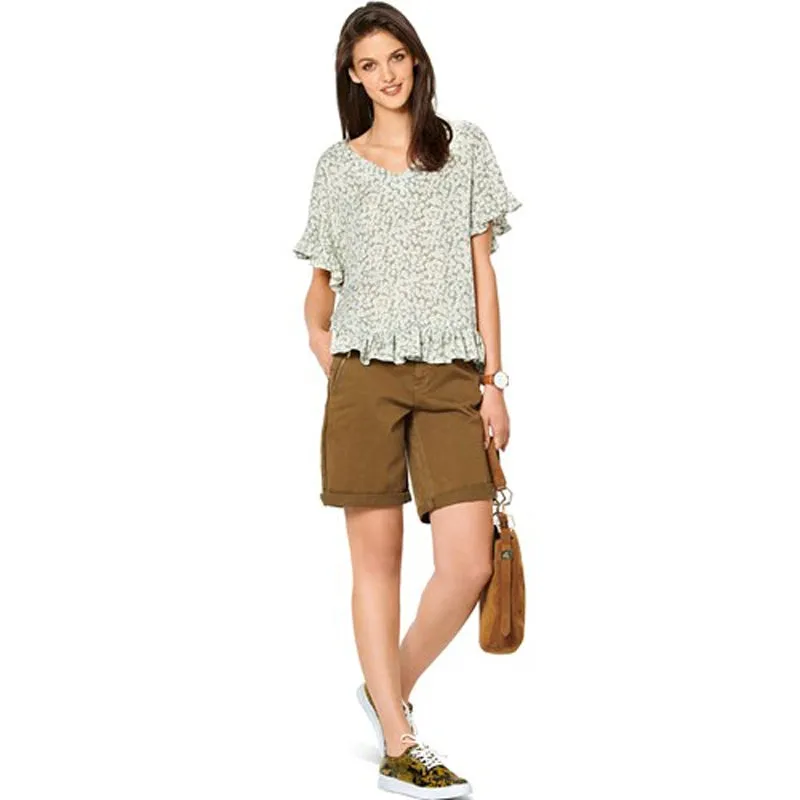 Burda Pattern 6204 Misses' Pull-On Tops (34-44)