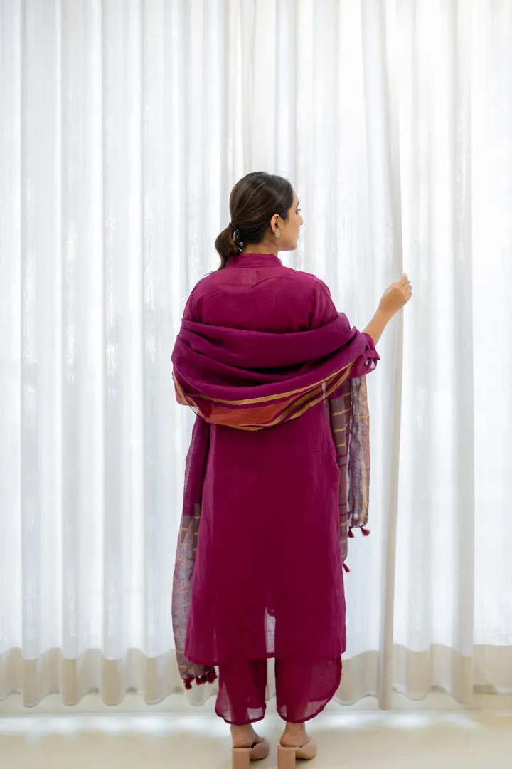Burgundy Bliss Kurta Set