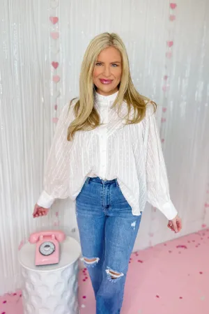 Cami Button Down Blouse Top *FINAL SALE*
