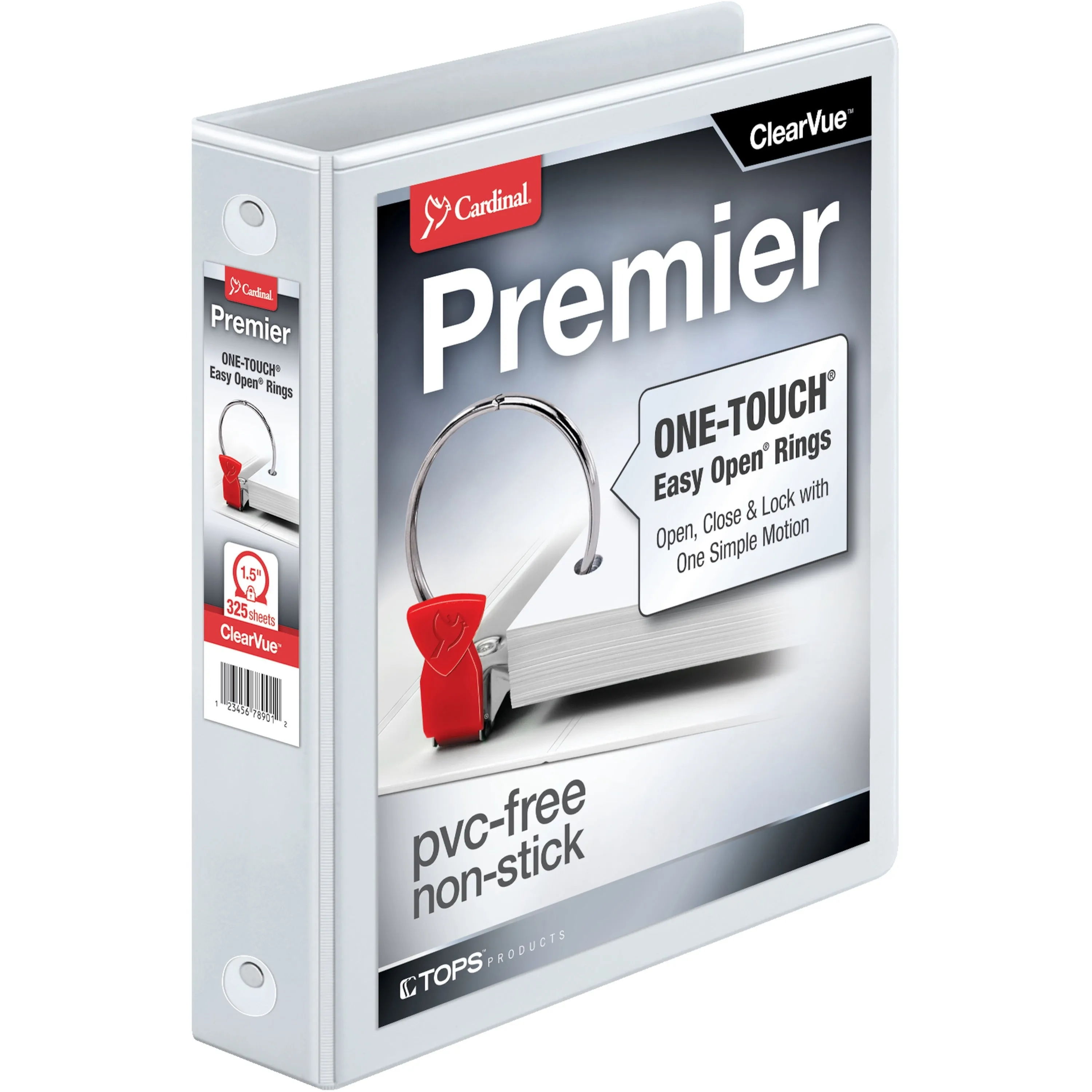 Cardinal EasyOpen ClearVue Locking Round Ring Binder