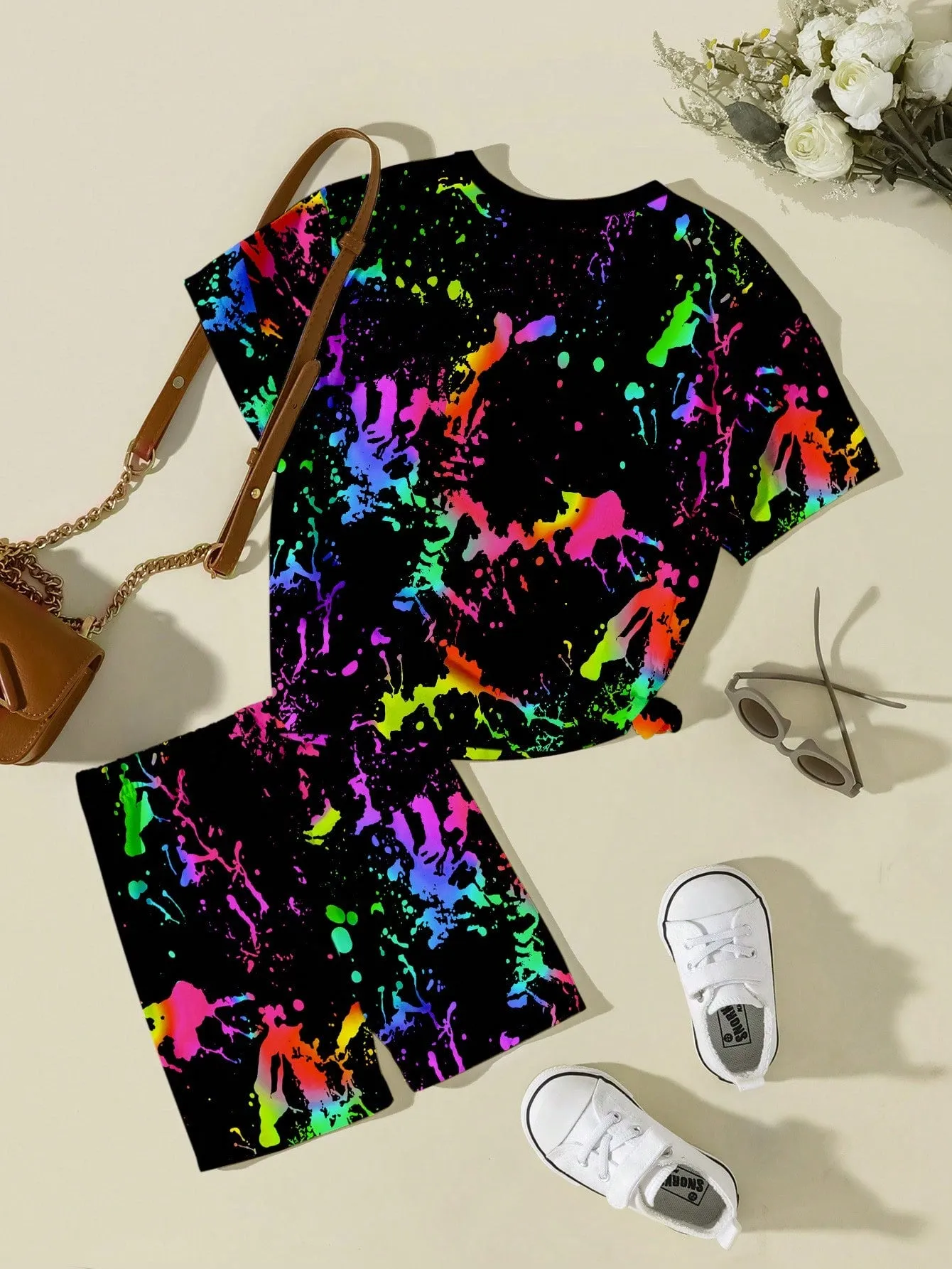 Casual t shirt| Young Girl Casual Simple Short Sleeve T-Shirt