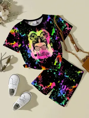 Casual t shirt| Young Girl Casual Simple Short Sleeve T-Shirt