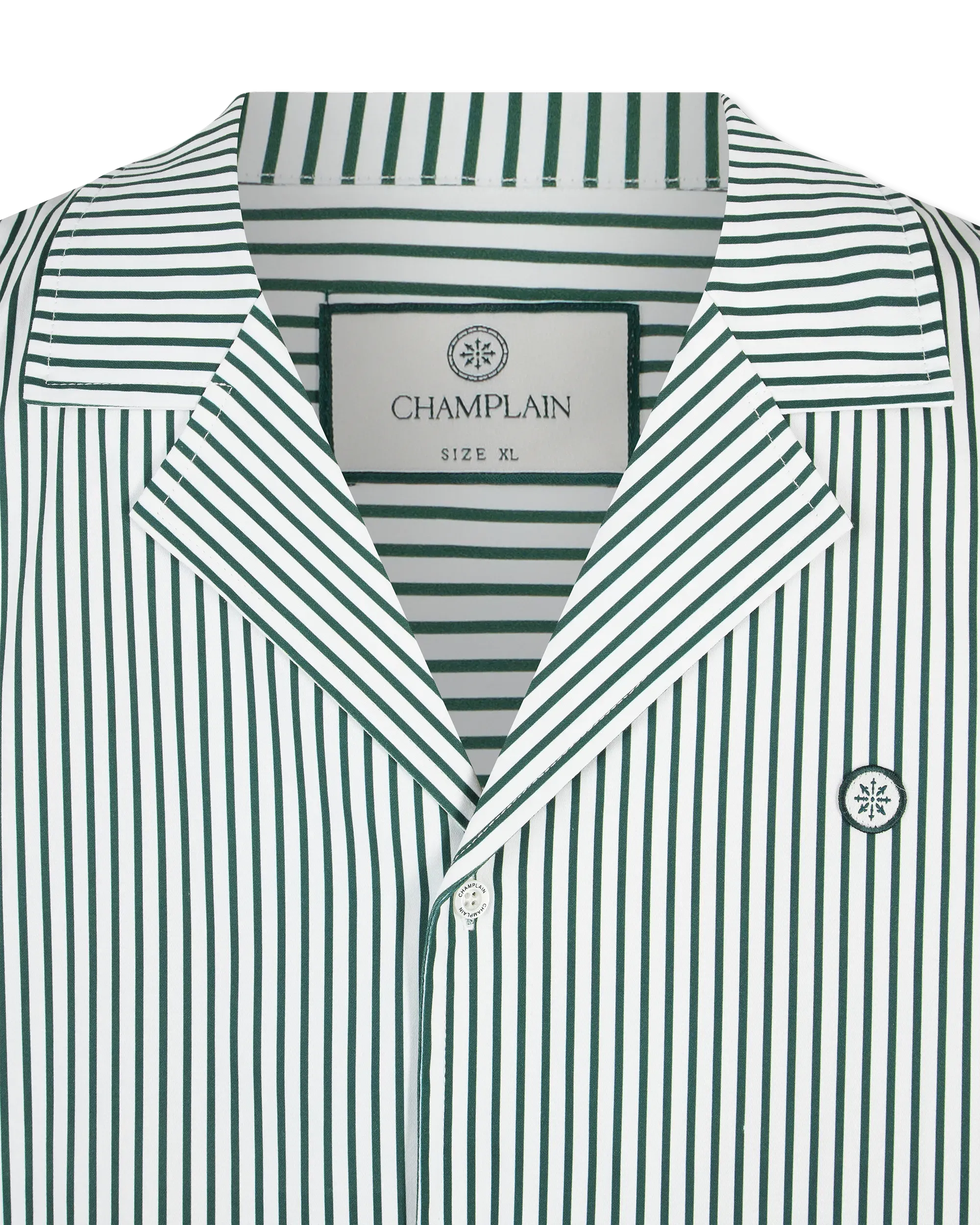 Champlain Camp Collar Pinstripe Shirt