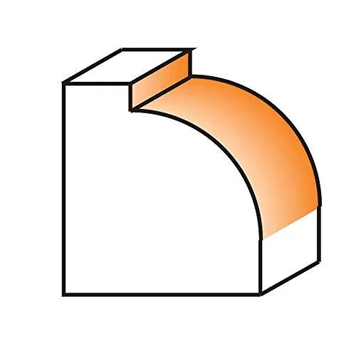 CMT 838.380.11 Roundover Bit, 1/2" Radius, 1/4" Shank
