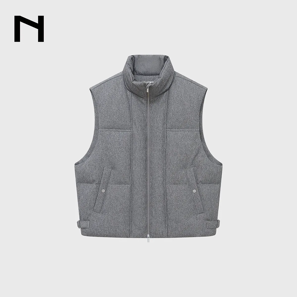 Coarse Linen Down Vest