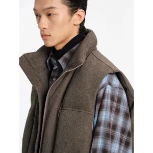 Coarse Linen Down Vest