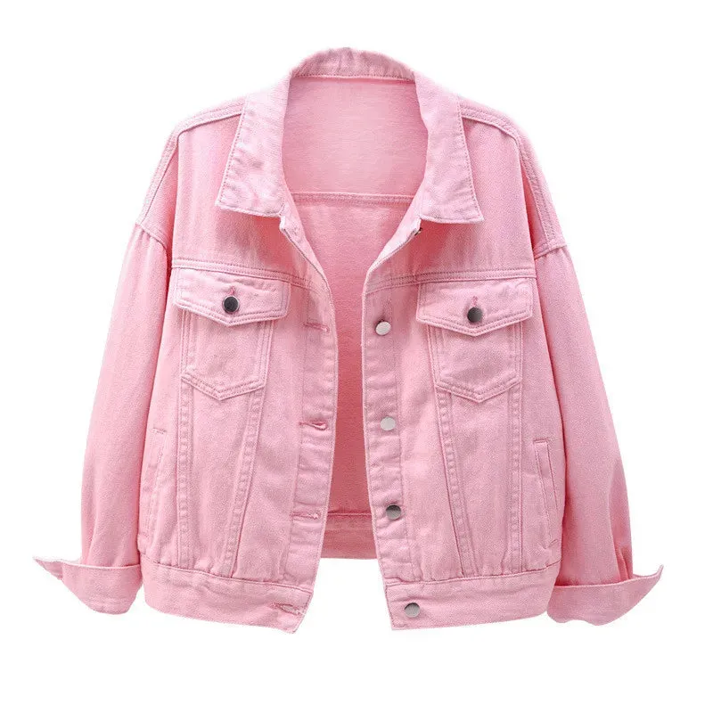 Coat Pink Jean Casual Tops