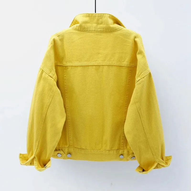 Coat Pink Jean Casual Tops