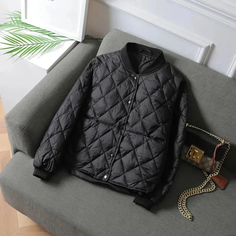 Coat Qulited Autumn Winter Cotton-Padded