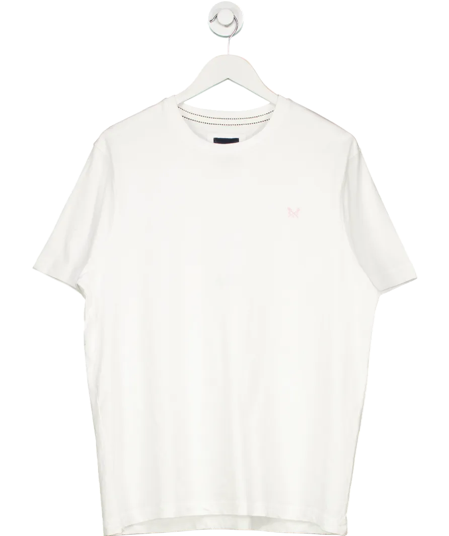 Crew Clothing Company White Round Neck Tee UK XL