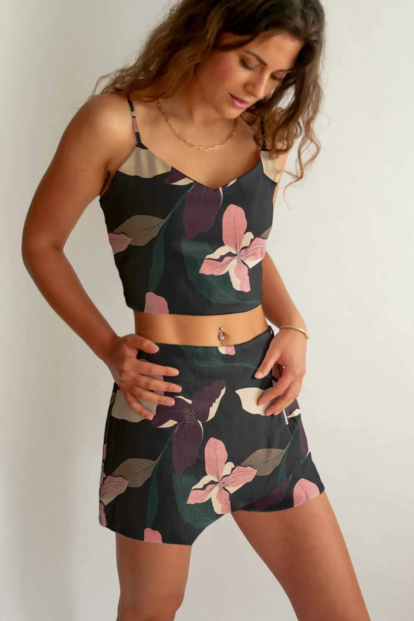 Crop Top and Shorts Set
