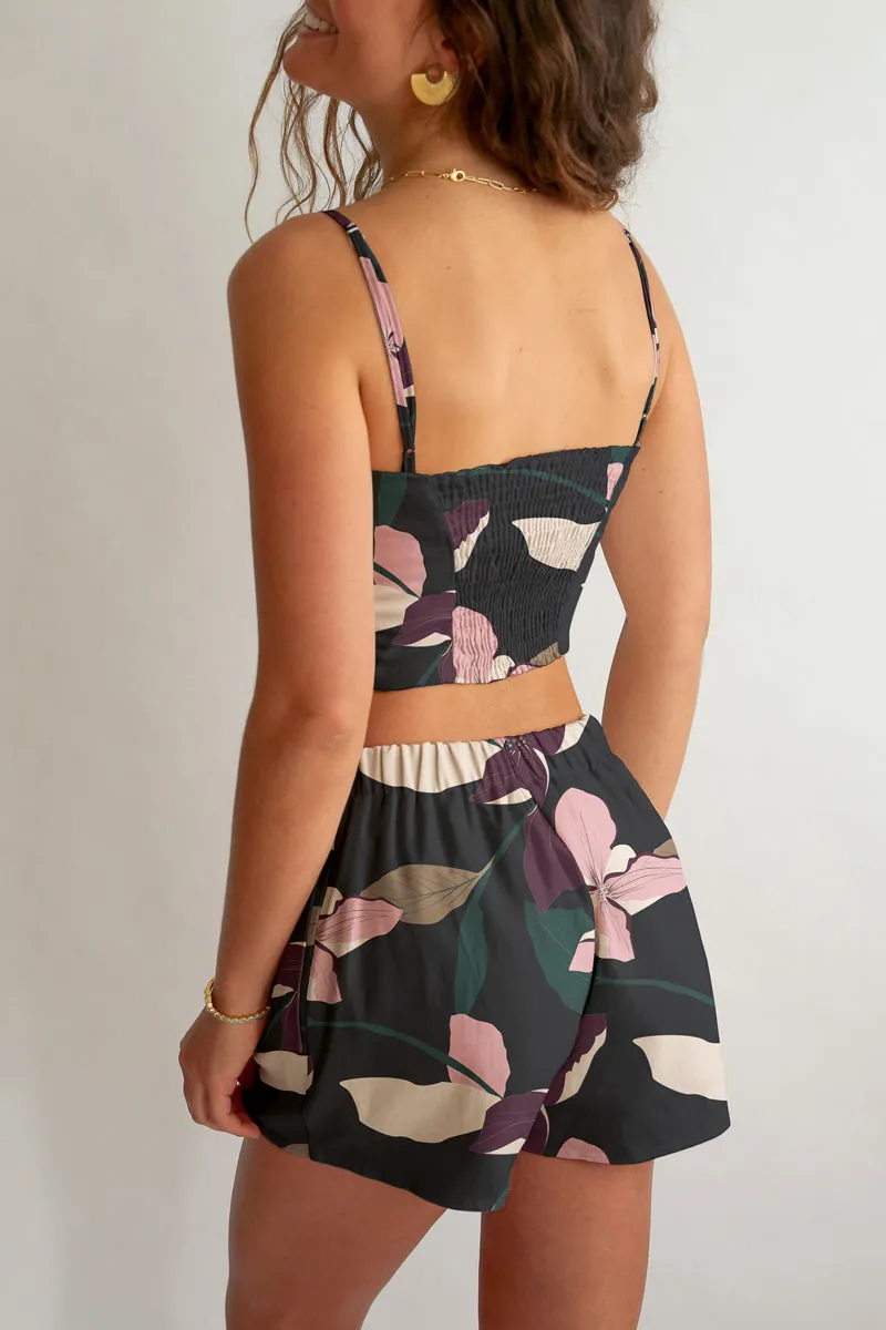 Crop Top and Shorts Set