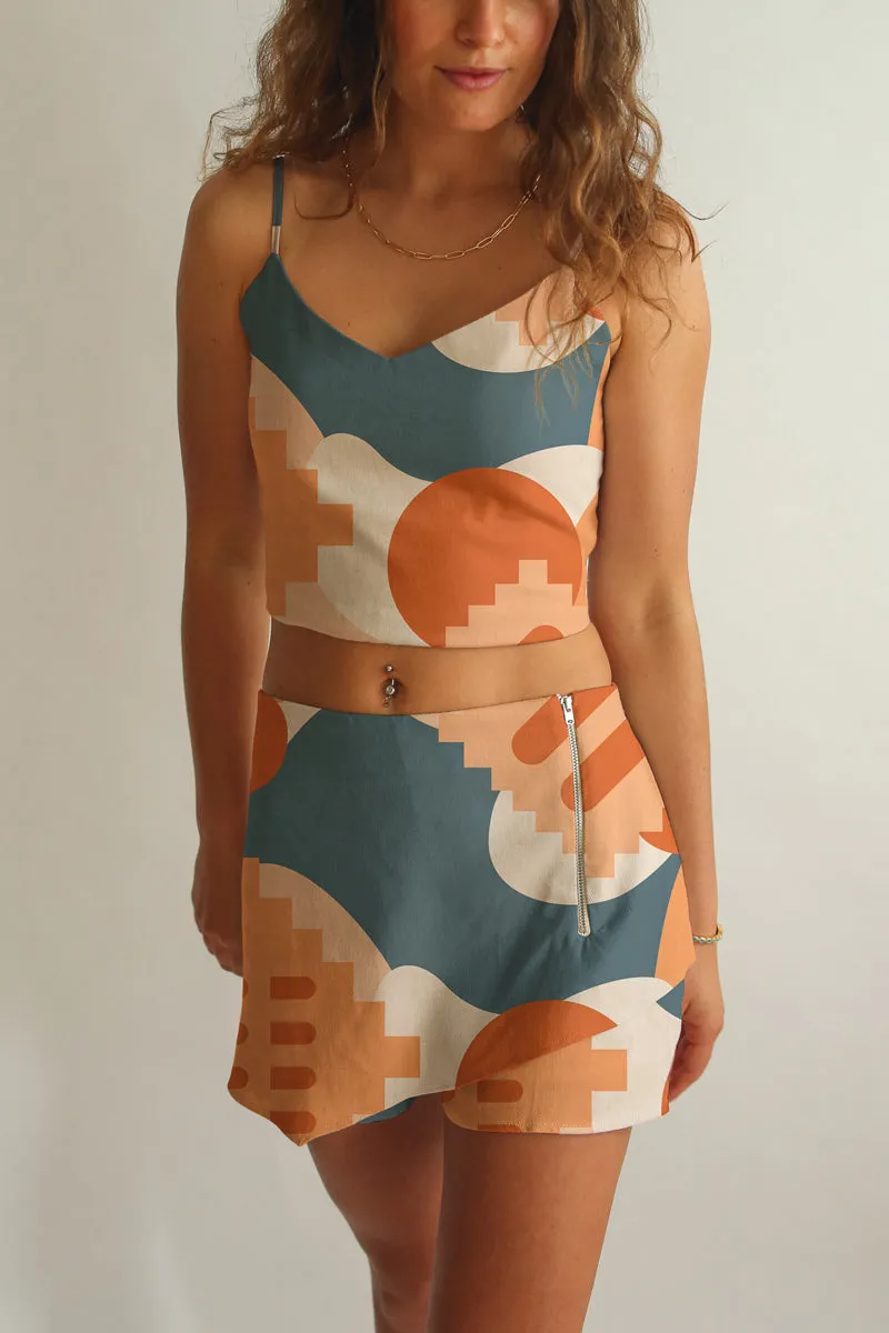 Crop Top and Shorts Set