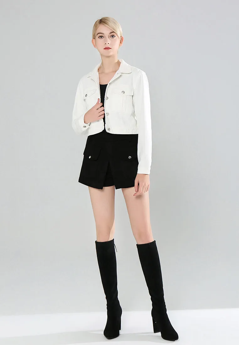 cropped denim jacket