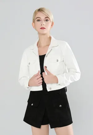 cropped denim jacket