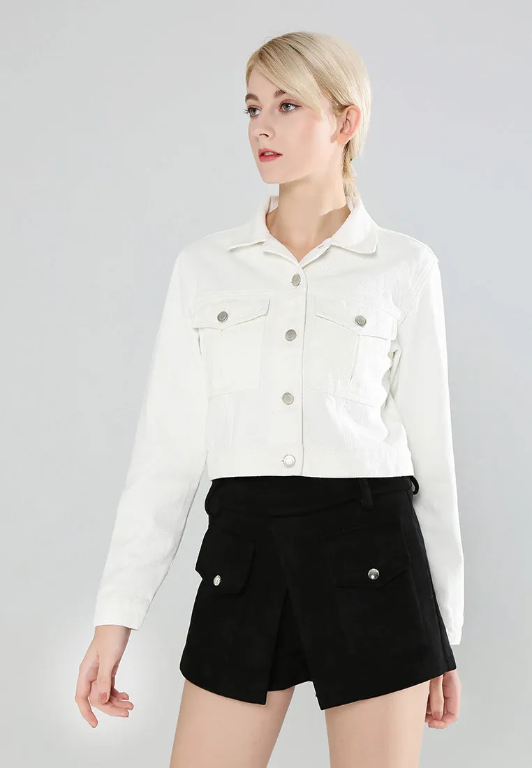 cropped denim jacket