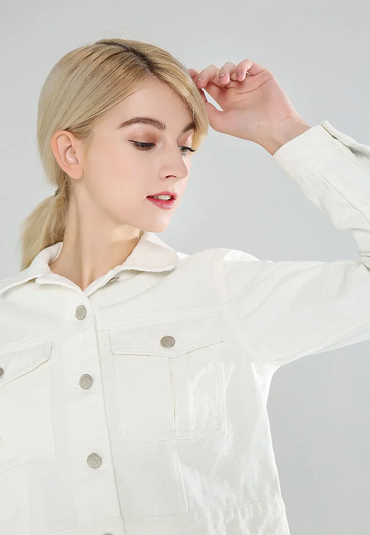 cropped denim jacket