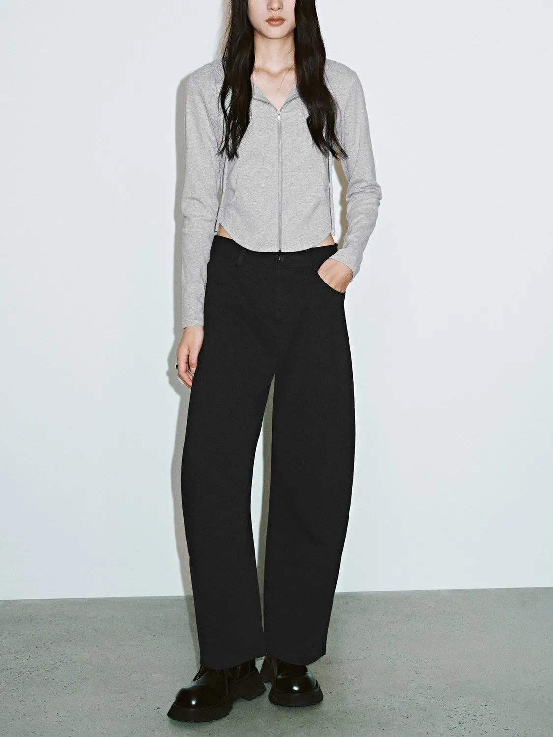 Cropped Hoodie Jackets