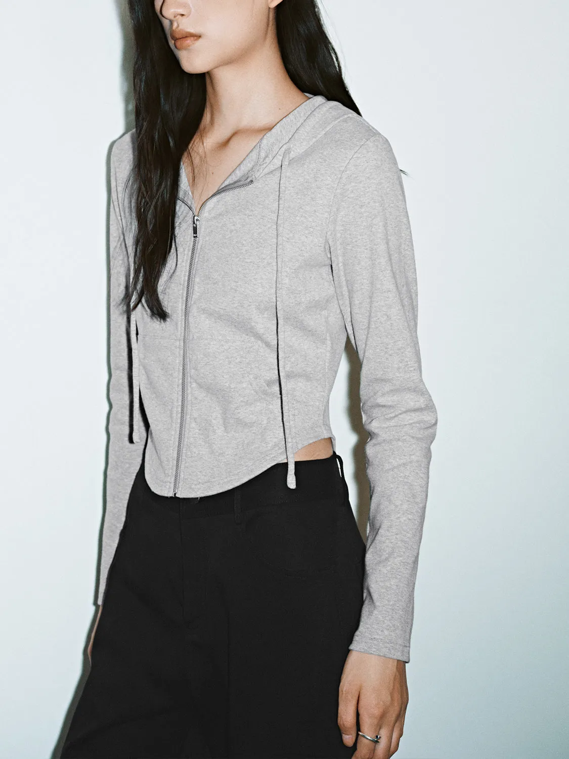 Cropped Hoodie Jackets