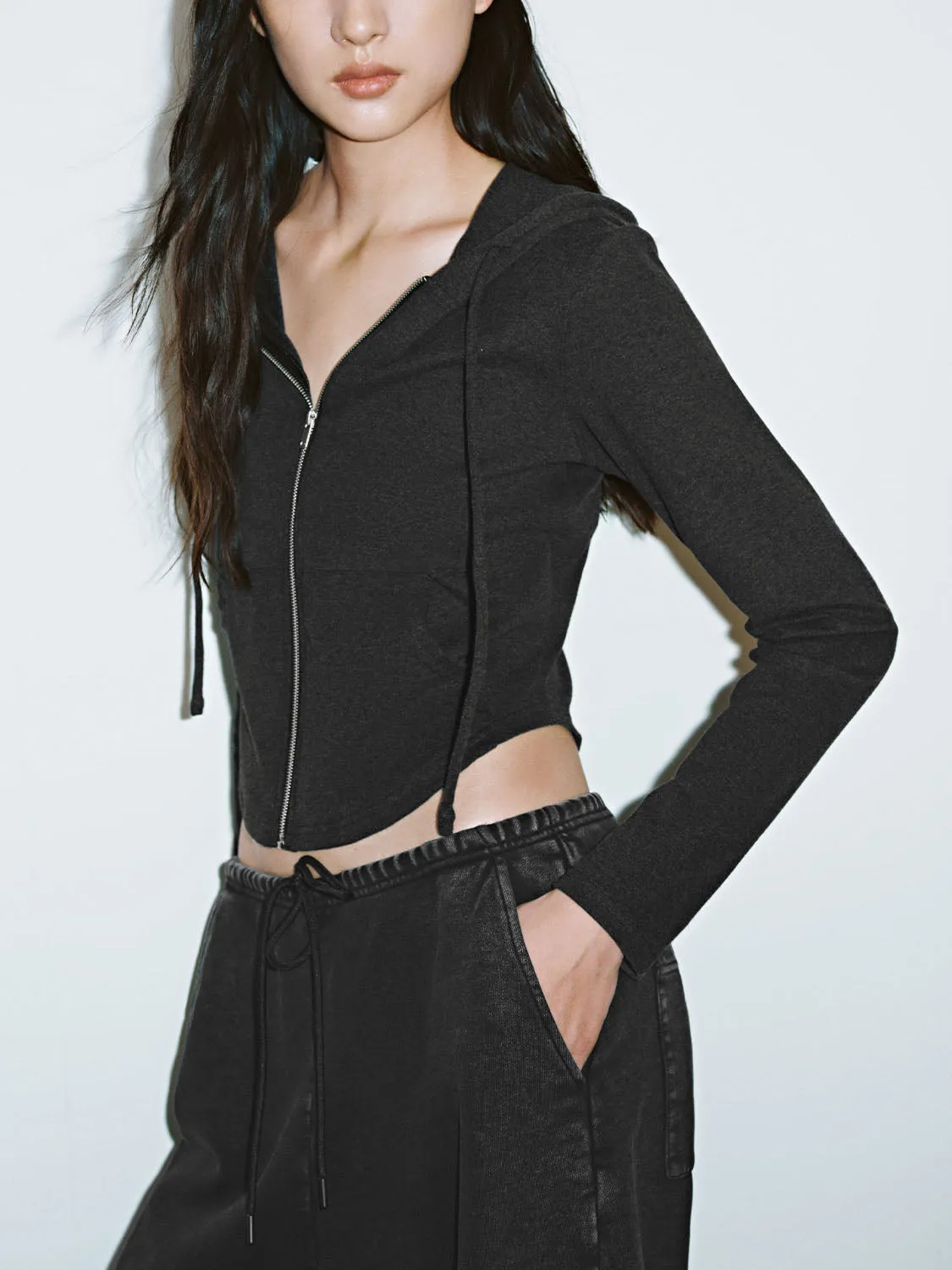 Cropped Hoodie Jackets