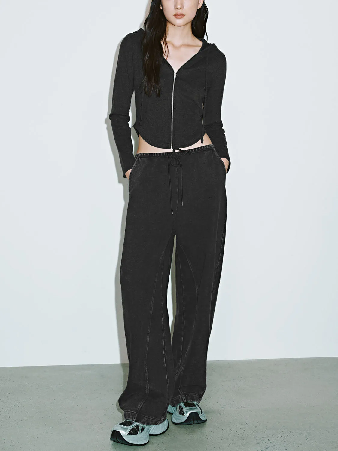 Cropped Hoodie Jackets
