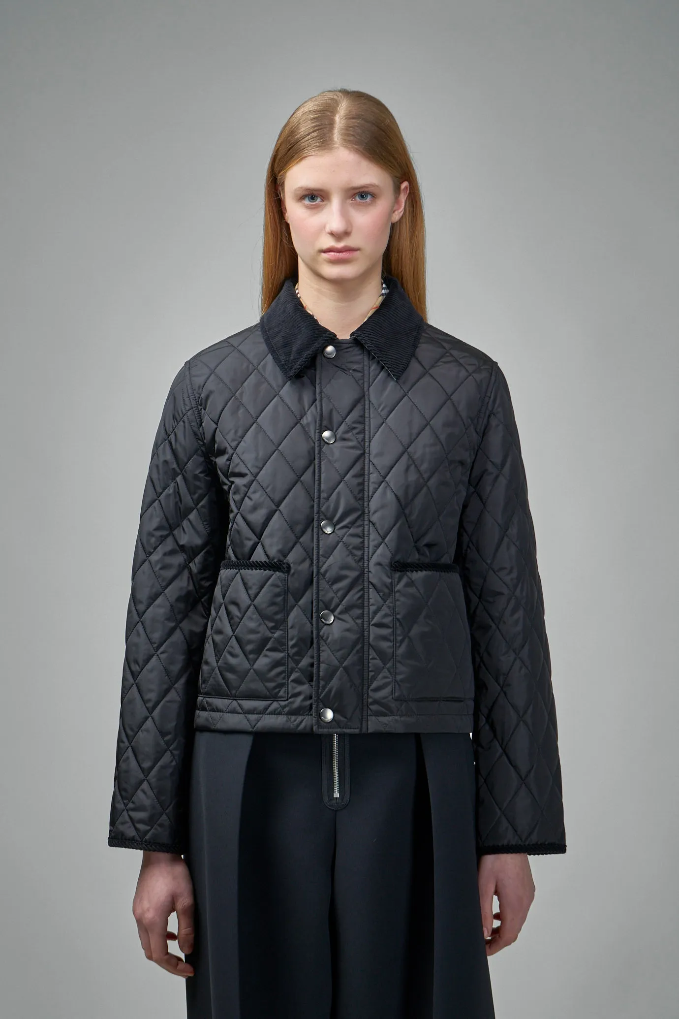 Cropped Quilted Nylon Witney Jacket