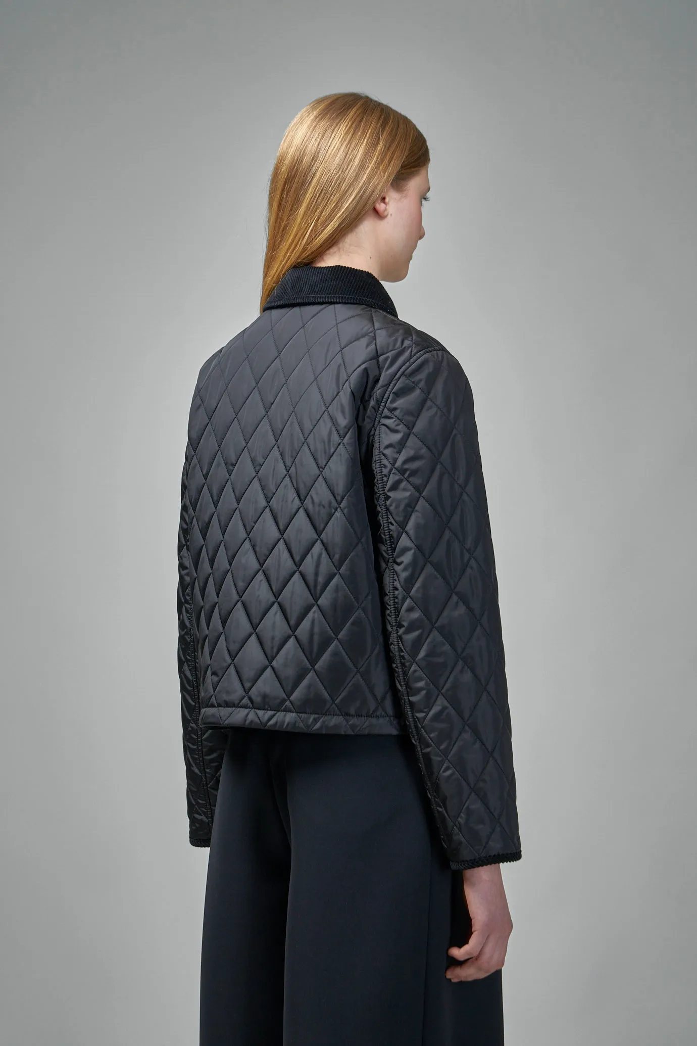 Cropped Quilted Nylon Witney Jacket