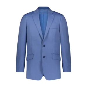 Custom Herringbone Sport Coat - Blue