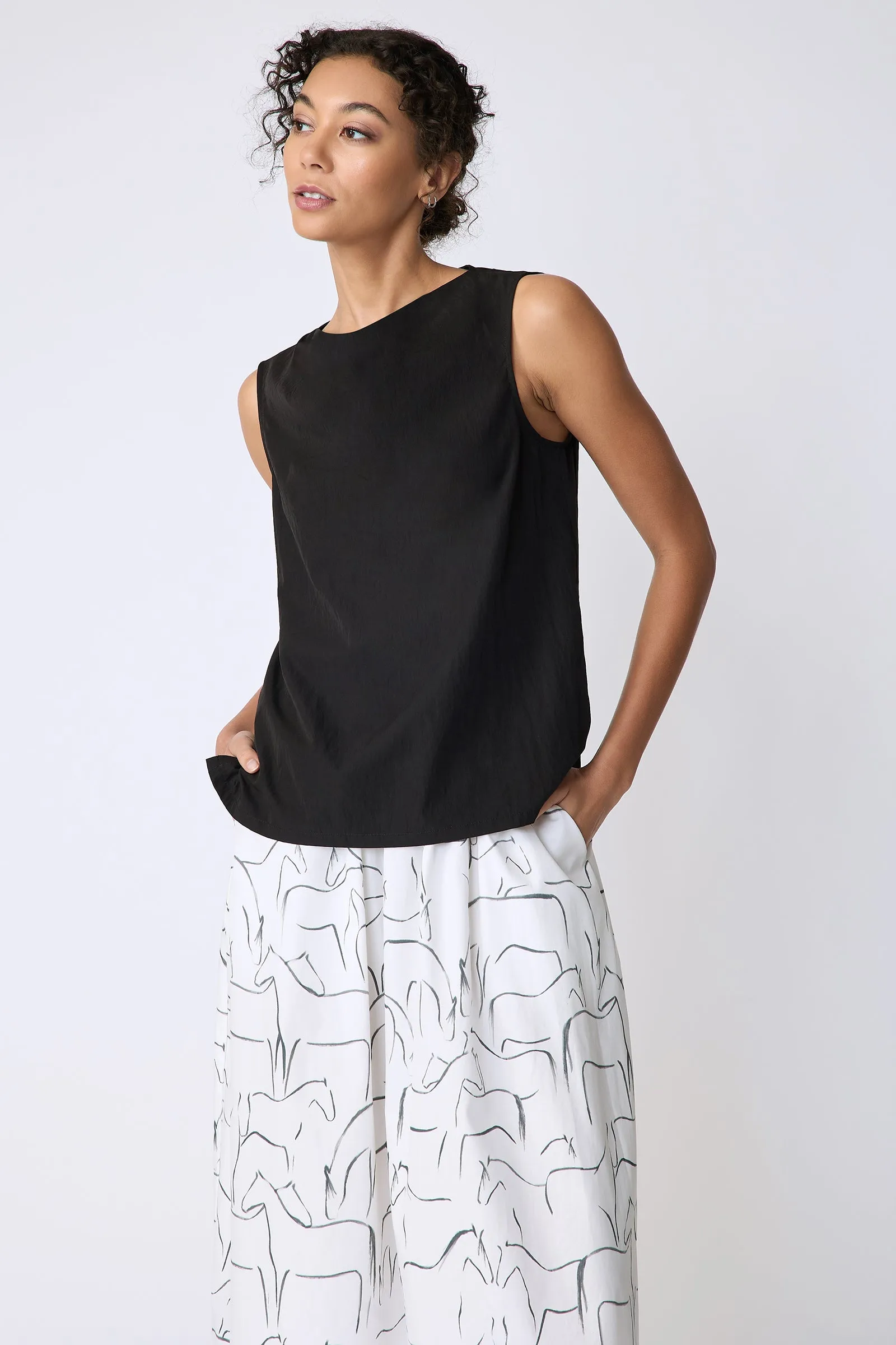 Dani Drape Top - Black