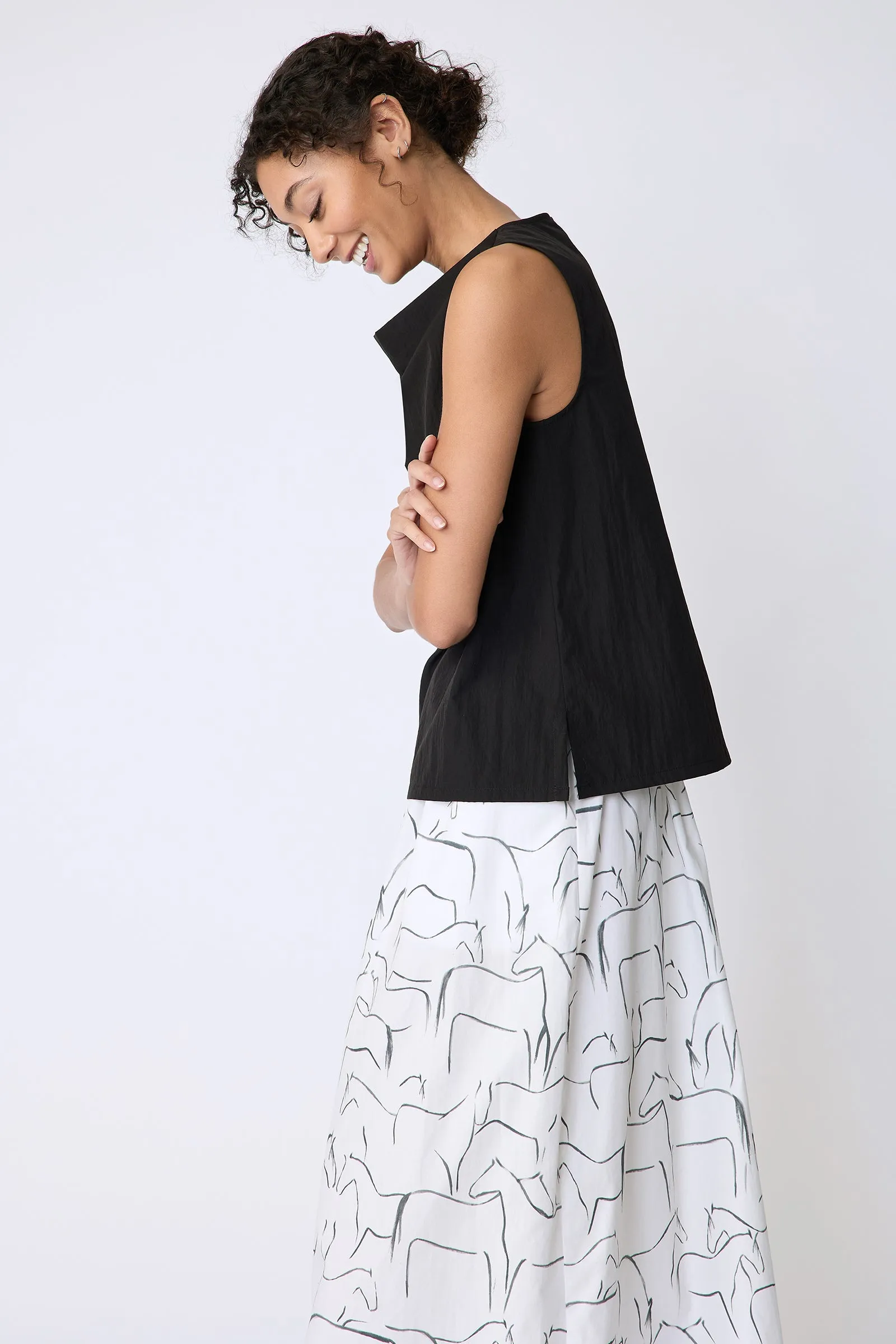 Dani Drape Top - Black