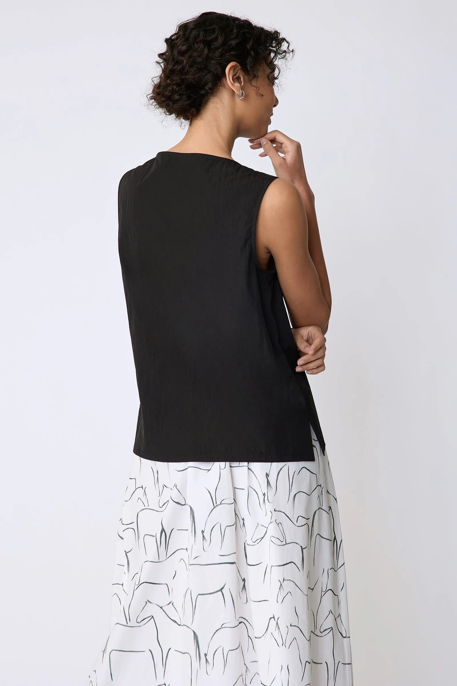 Dani Drape Top - Black