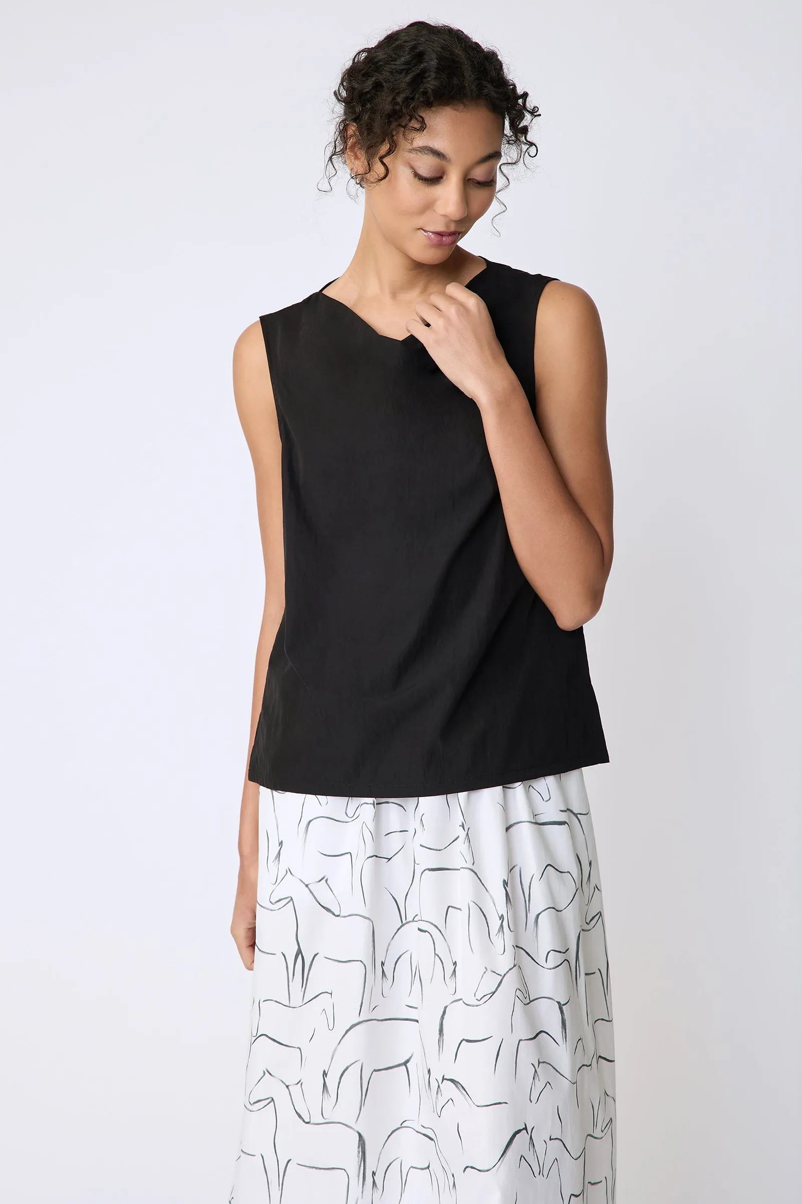Dani Drape Top - Black