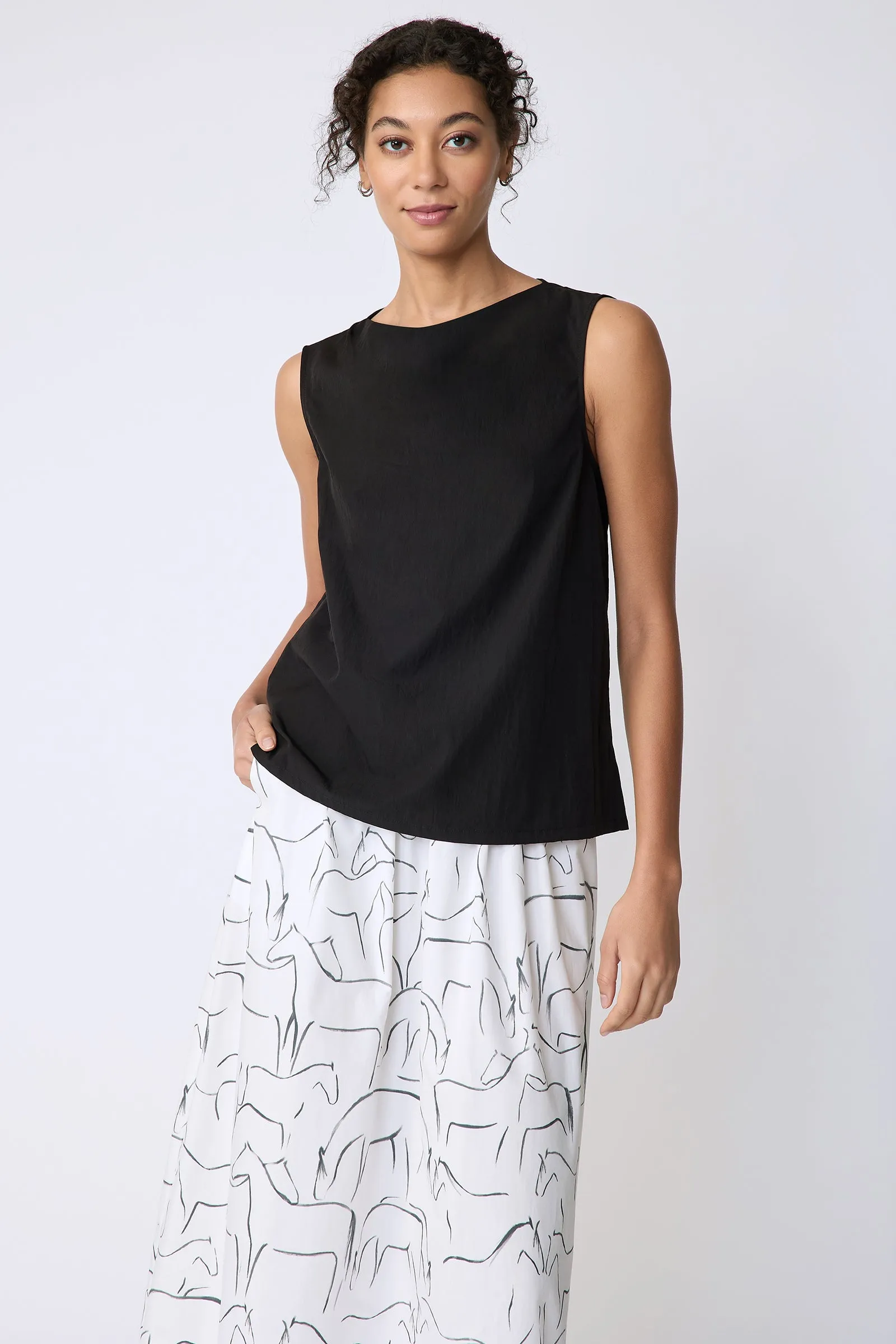 Dani Drape Top - Black