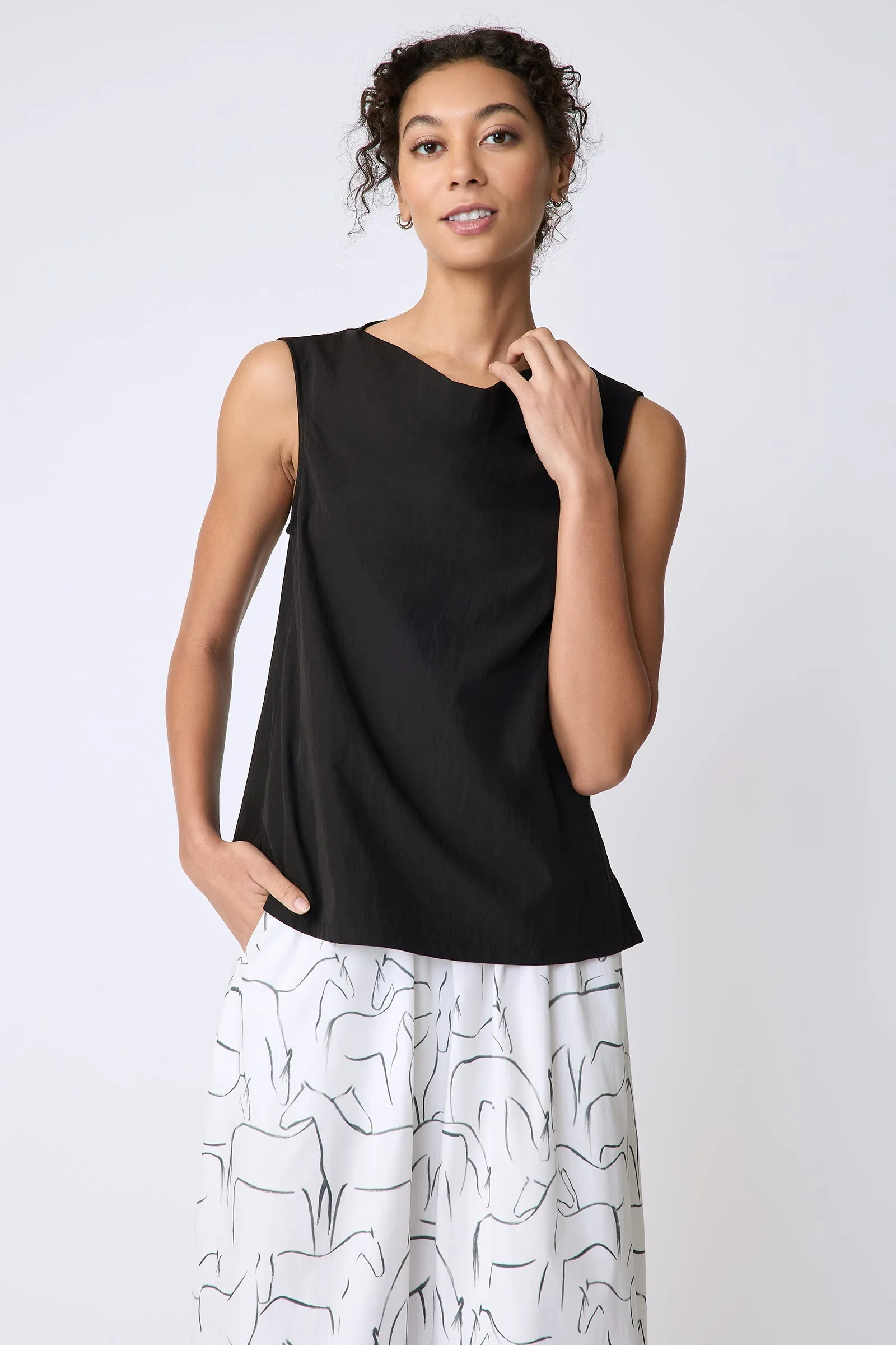 Dani Drape Top - Black
