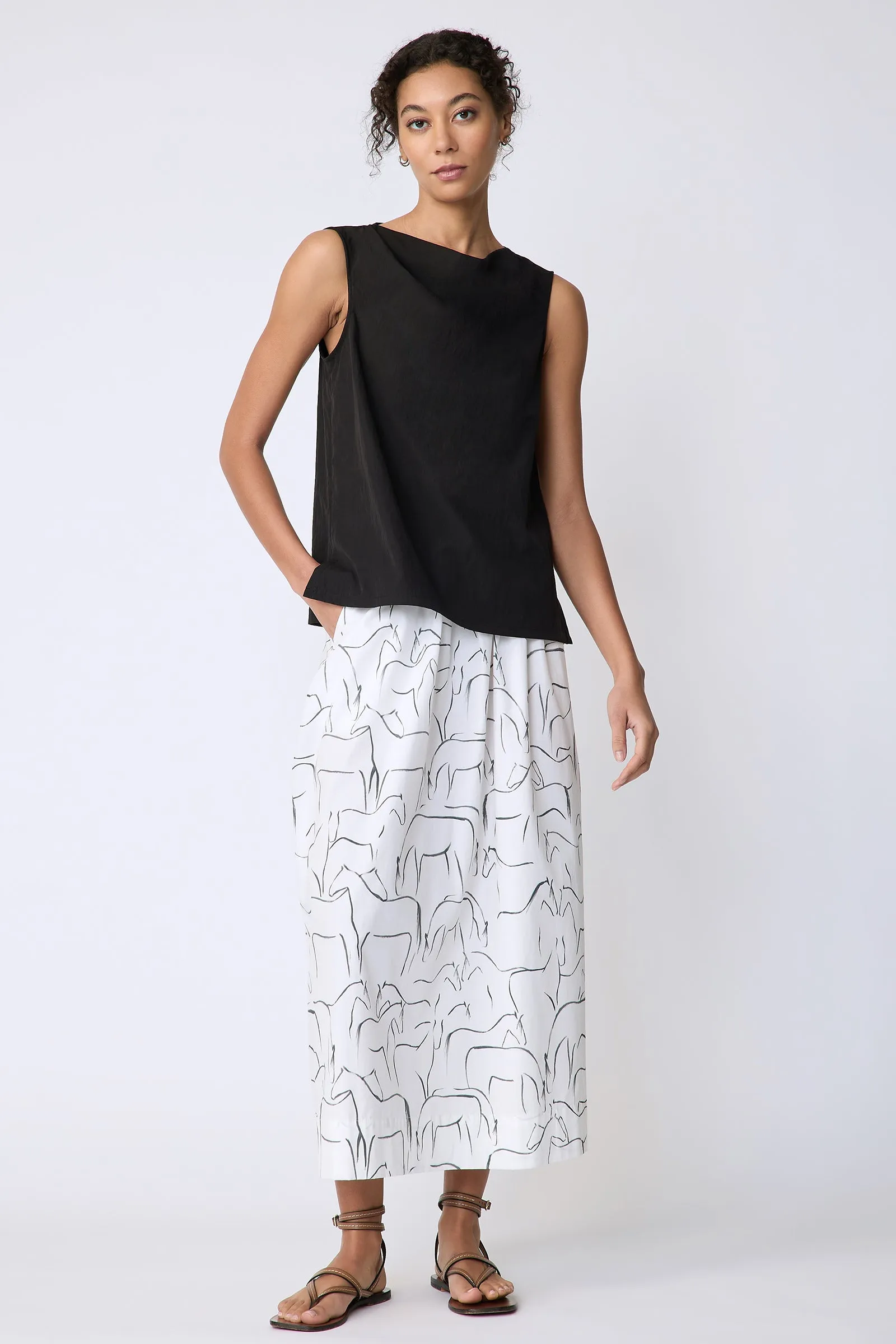 Dani Drape Top - Black