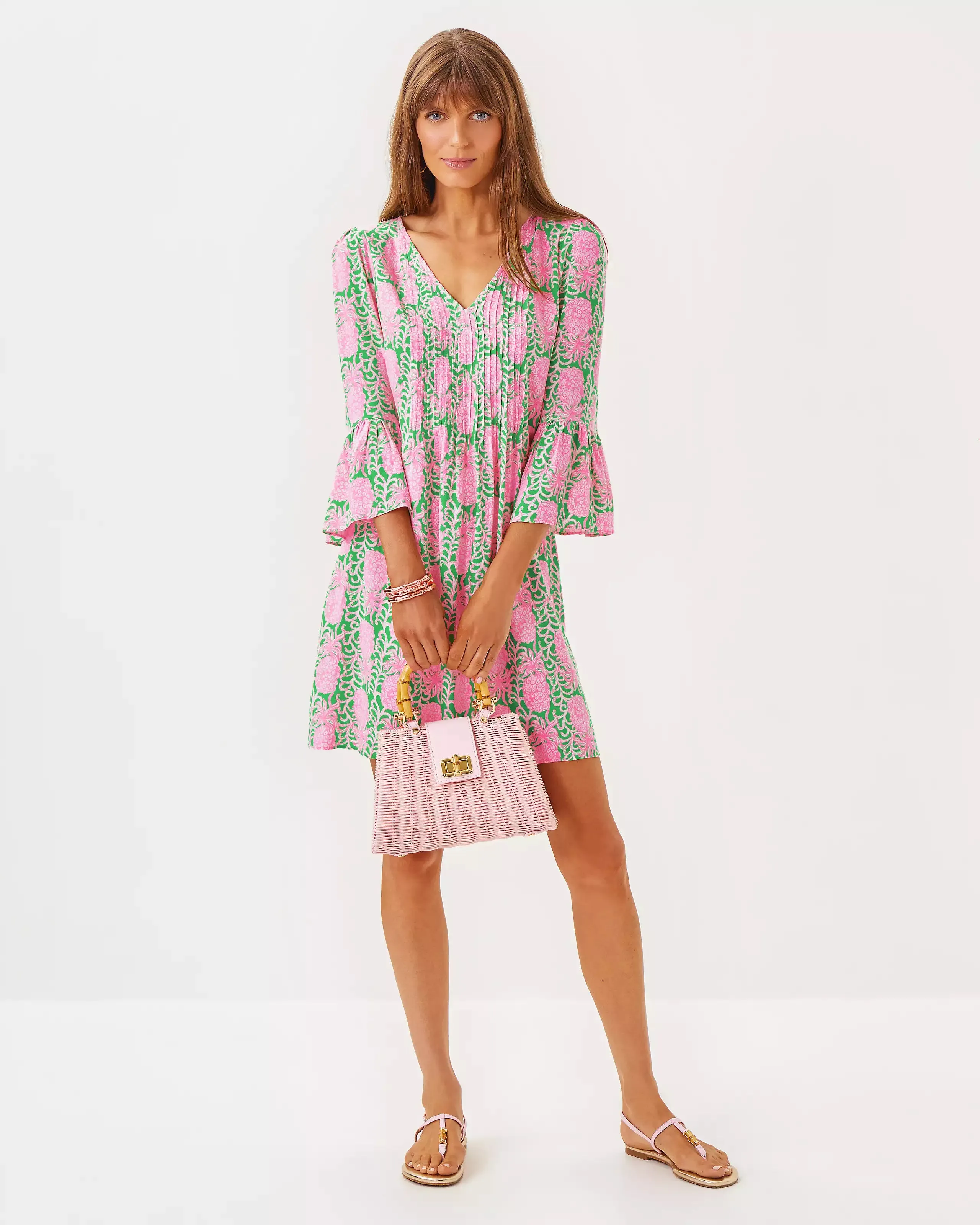 DANIKA 3/4 SLEEVE TUNIC DRESS