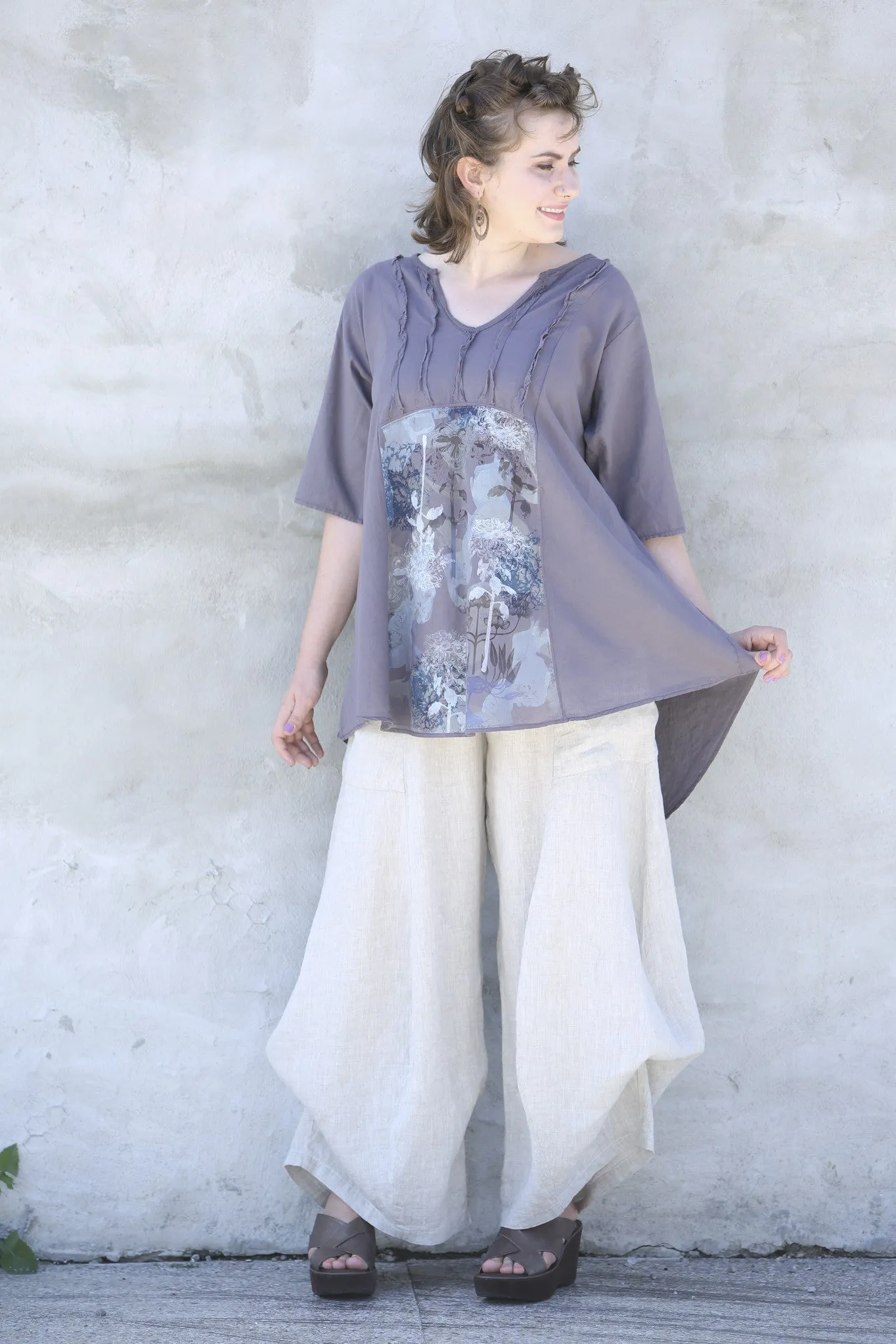 Dawn Clouds Lawn Tunic 2244-Dove-P