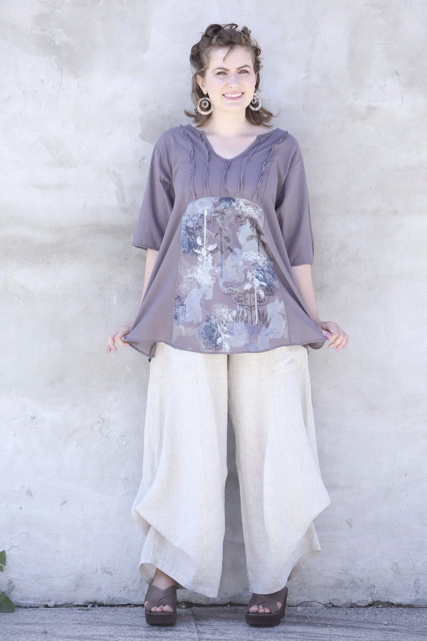 Dawn Clouds Lawn Tunic 2244-Dove-P